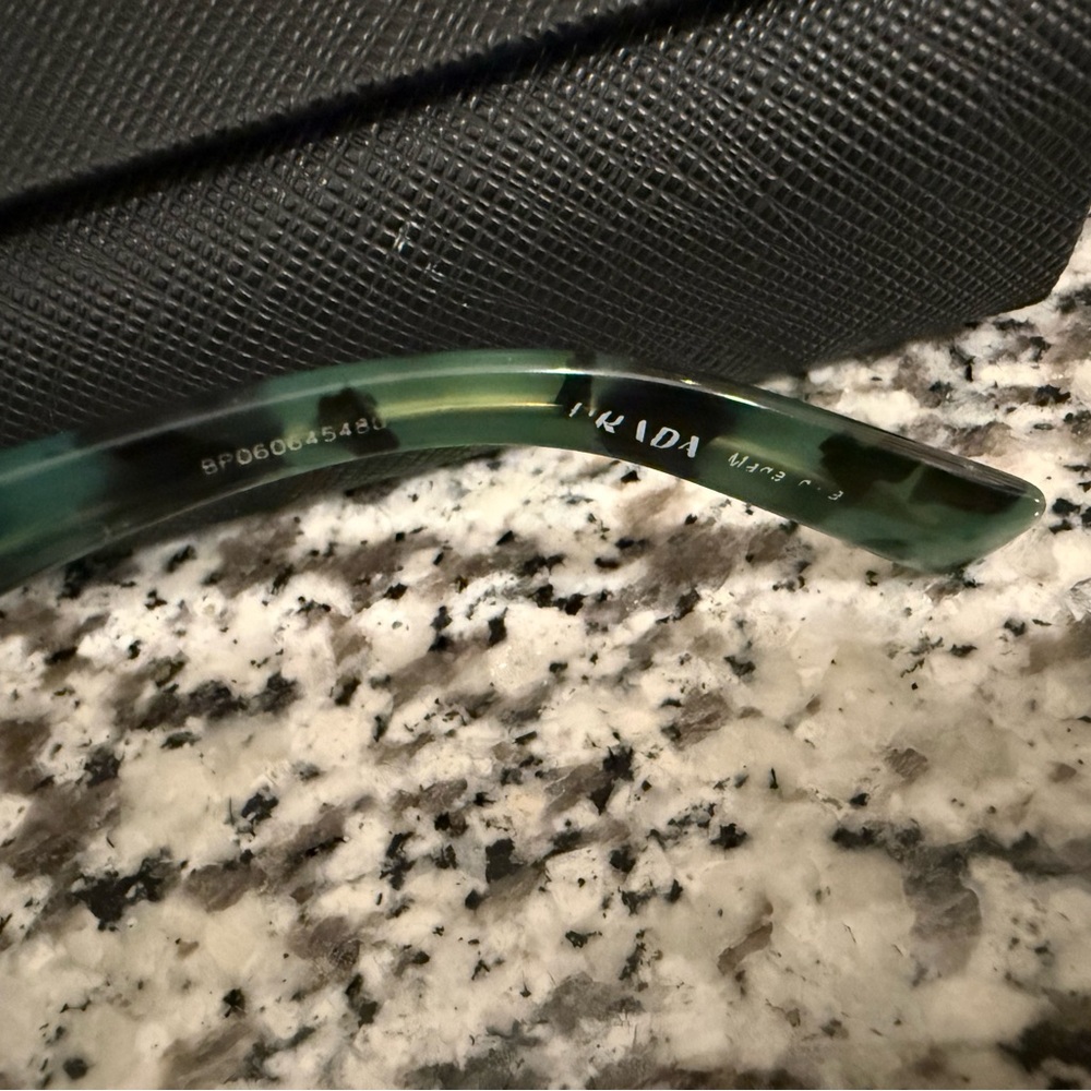 Prada Women’s Cat Eye Glasses in Brown Tortoise with Teal side pieces - Picture 8 of 9